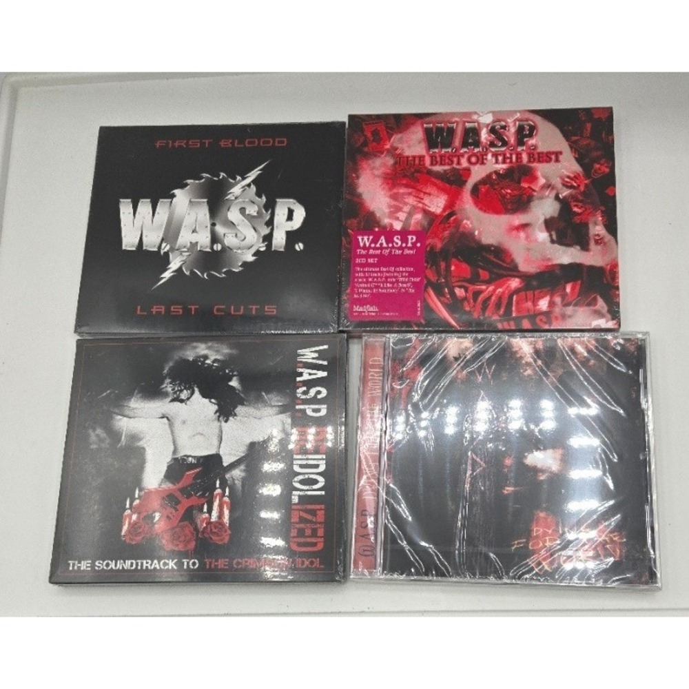 W.A.S.P. CD Lot: The Best of the Best, Reidolized, First Blood Last Cuts, Dying